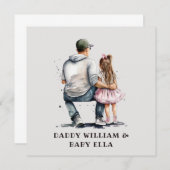 父パーソナライズされたと娘(3) (正面/裏面)