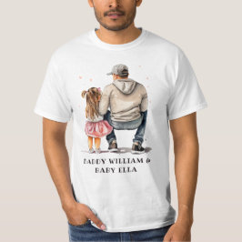 父パーソナライズされたと娘(6) Tシャツ