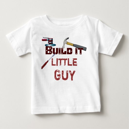 父パーソナライズされたと息子のマッチングシャツ ベビーTシャツ (正面)