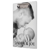 父パーソナライズされたと息子の写真 クリップボード (左)