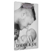 父パーソナライズされたと息子の写真 クリップボード (右)