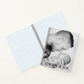 父パーソナライズされたと息子の写真 ノートブック (内部)