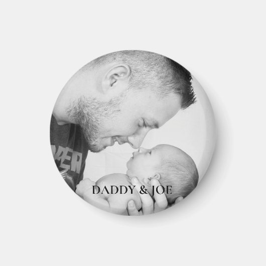 父パーソナライズされたと息子の写真 マグネット (正面)