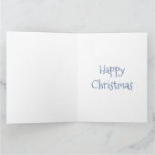 父パーソナライズされたのサンタクロース飛行機 カード (内部)