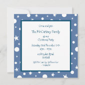 父パーソナライズされたのサンタクロース飛行機 招待状 (裏面)