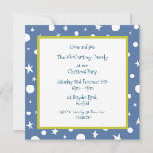 父パーソナライズされたのサンタクロース飛行機 招待状 (裏面)