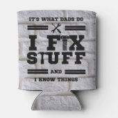 父パーソナライズされたの日が直る 缶クーラー (裏面)