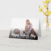 父パーソナライズされたの日のおじいちゃんの写真カード カード (黄色い花)