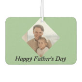 父パーソナライズされたの日のためのフレッシュナー – 緑 カーエアーフレッシュナー (正面)