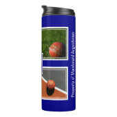 父パーソナライズされたの日のスポーツのカスタム写真 タンブラー (回転右)