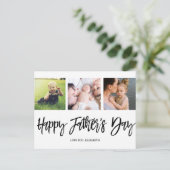父パーソナライズされたの日のパパモダン台本 ポストカード (スタンド正面)