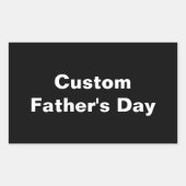 父パーソナライズされたの日のパパ贈与 長方形シール (正面)