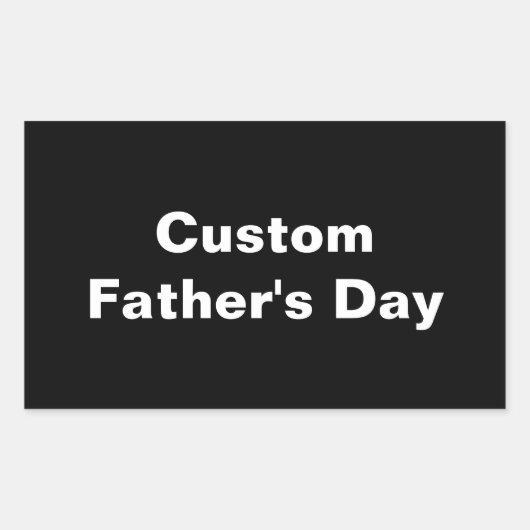 父パーソナライズされたの日のパパ贈与 長方形シール (正面)
