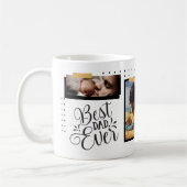 父パーソナライズされたの日の写真コラージュ コーヒーマグカップ (左)
