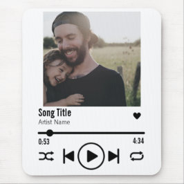 父パーソナライズされたの日の写真曲再生リスト マウスパッド