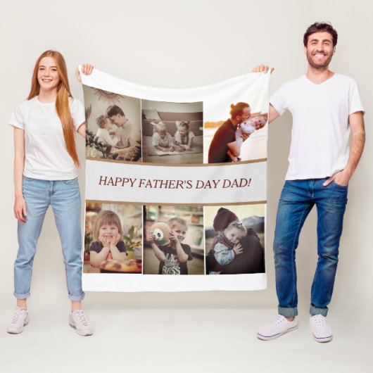 父パーソナライズされたの日の写真毛布 フリースブランケット (インサイチュ)