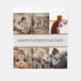 父パーソナライズされたの日の写真毛布 フリースブランケット