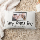 父パーソナライズされたの日の写真贈り物 ランバークッション (ブランケット)
