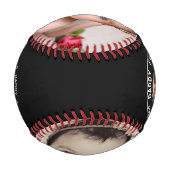 父パーソナライズされたの日の写真 野球ボール (裏面)