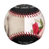 父パーソナライズされたの日の写真 野球ボール (正面)