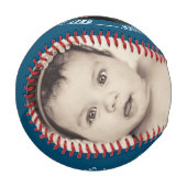 父パーソナライズされたの日の写真 野球ボール (正面左)