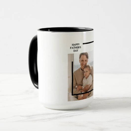 父パーソナライズされたの日の巨大なマグカップ | 素敵な贈り物 マグカップ (正面左)