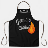 父パーソナライズされたの日の焼き粉 エプロン (正面)