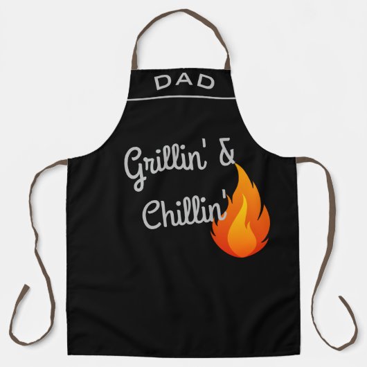 父パーソナライズされたの日の焼き粉 エプロン (正面)