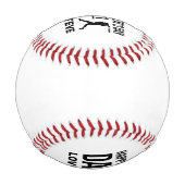 父パーソナライズされたの日の野球の贈り物 野球ボール (裏面)