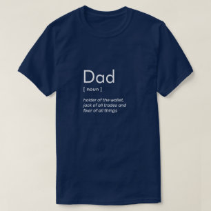 父パーソナライズされたの日の青いTシャツ Tシャツ