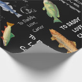 父パーソナライズされたの日または誕生日 ラッピングペーパー (角)