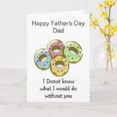 父パーソナライズされたの日を祝う カード (黄色い花)