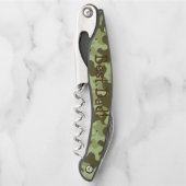 父パーソナライズされたの日カモフラージコルク ソムリエナイフ (正面)