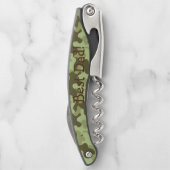 父パーソナライズされたの日カモフラージコルク ソムリエナイフ (裏面)