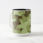 父パーソナライズされたの日カモフラージュマグ ツートーンマグカップ (正面左)