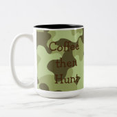 父パーソナライズされたの日カモフラージュマグ ツートーンマグカップ (左)