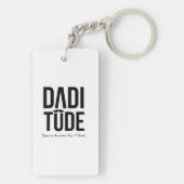 父パーソナライズされたの日キーチェーン キーホルダー (裏面)