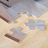 父パーソナライズされたの日ギフトアイディアパパ写真 ジグソーパズル (側面)