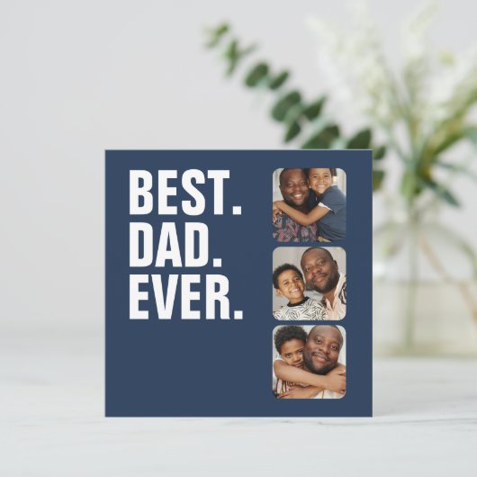 父パーソナライズされたの日フォトギフト最高のパパ (スタンド正面)