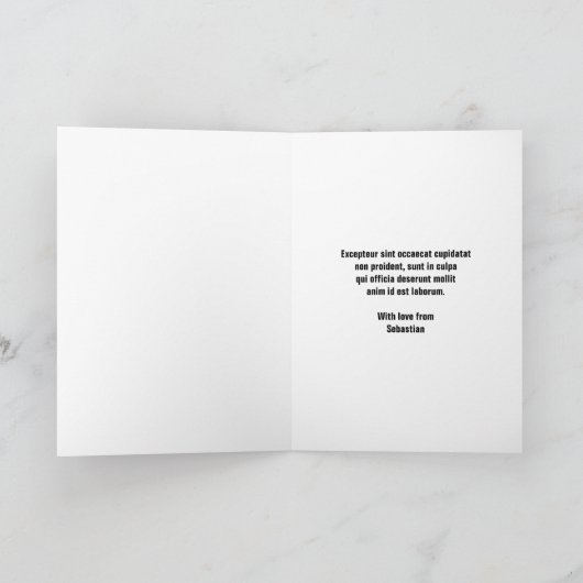 父パーソナライズされたの日フォトギフト最高のパパ カード (内部)