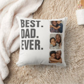 父パーソナライズされたの日フォトギフト最高のパパ クッション (ブランケット)
