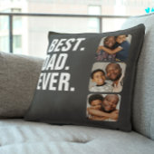 父パーソナライズされたの日フォトギフト最高のパパ クッション