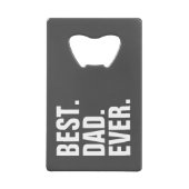 父パーソナライズされたの日フォトギフト最高のパパ クレジットカード栓抜き (正面)