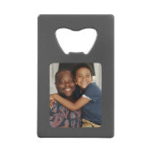 父パーソナライズされたの日フォトギフト最高のパパ クレジットカード栓抜き (裏面)