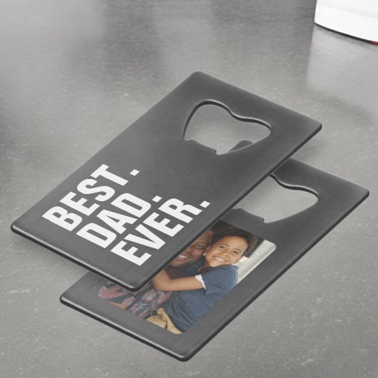 父パーソナライズされたの日フォトギフト最高のパパ クレジットカード栓抜き