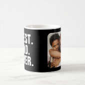 父パーソナライズされたの日フォトギフト最高のパパ コーヒーマグカップ (中央)