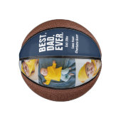 父パーソナライズされたの日フォトギフト最高のパパ ミニバスケットボール (正面)