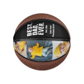 父パーソナライズされたの日フォトギフト最高のパパ ミニバスケットボール (正面)