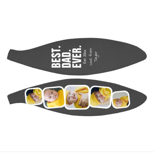 父パーソナライズされたの日フォトギフト最高のパパ ミニバスケットボール (パネル)