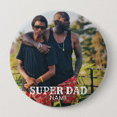 父パーソナライズされたの日ボタン 缶バッジ (正面)